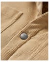 Passenger + Kodiak 2.0 Sherpa Lined Cord Overshirt Stone - 4