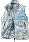 Fairbanks Recycled Sherpa Gilet W Strata Swirl Birch + Passenger