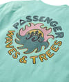 Passenger + Dune Recycled Cotton Relaxed T-Shirt Aqua Marl - 6