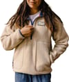 Passenger + Maine 2.0 1/2 Zip Recycled Sherpa Fleece W Oatmeal - 3
