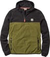 Set Off Recycled Polar Hooded Fleece Black Khaki + Passenger