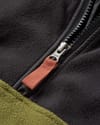 Passenger + Set Off Recycled Polar Hooded Fleece Black Khaki - 3