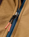 Passenger + Woodland Hoodless 2.0 1/2 Zip Recycled Polar Fleece Espresso Tidal Blue  - 3