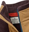 Passenger + Woodland Hoodless 2.0 1/2 Zip Recycled Polar Fleece Espresso Tidal Blue  - 5
