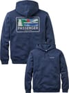 Roamer Recycled Cotton Hoodie Rich Navy + Passenger
