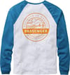 Passenger + Odyssey Recycled Cotton Raglan T-Shirt White - 3