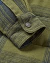 Passenger + Taranaki Quilted Overshirt Navy Khaki Check - 8