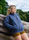 Passenger + Fairbanks Full Zip Recycled Sherpa Fleece W Dark Denim - 3