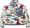 Ravi Recycled Sherpa Fleece Abstract Trails W Off White + Passenger