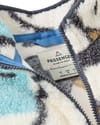 Passenger + Ravi Recycled Sherpa Fleece Abstract Trails W Off White - 4