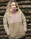 Passenger + Calla Hooded Recycled Polar-Lined Fleece W Feather Biscuit