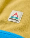 Passenger + Set Off Recycled Polar 1/4 Zip Fleece Warm Beige Marine Blue