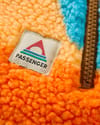Passenger + Fairbanks Full Zip Recycled Sherpa Fleece W Mountain Sunset Multi