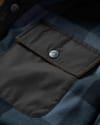 Passenger + Firelight Sherpa Lined Overshirt Storm Grey Buffalo - 3