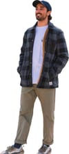 Passenger + Firelight Sherpa Lined Overshirt Storm Grey Buffalo - 5