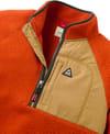 Passenger + Offgrid 1/2 Zip Sherpa Fleece Dark Rust Caramel