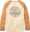 Passenger + Laidback Relaxed Fit LS Tshirt Raglan Birch Toffee - 3