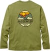 Passenger + Laidback Relaxed Fit LS Tshirt Khaki - 3
