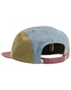 Passenger + Fixie Organic 5 Panel Cap Dusty Ochre Stormy Blue