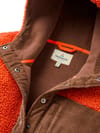 Passenger + Clover Sherpa Fleece Hooded Jacket W Dark Rust