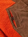 Passenger + Clover Sherpa Fleece Hooded Jacket W Dark Rust - 3