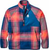 Home Sherpa Fleece W Rich Navy Red Ochre Check + Passenger