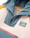 Passenger + Alexander 3.0 Recycled Hooded Polar Fleece W Stormy Blue White Sand