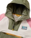 Passenger + Alexander Hooded Polartec® Fleece W Dusty Olive White Sand