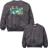 Slower Rhythms Organic Cotton Sweatshirt W Faded Black + Passenger