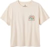 Passenger + Lost Patch Organic Cotton Tshirt W White Sand