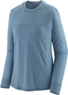 W's L/S Cap Cool Merino Graphic Shirt Fitz Roy Fader/Light Plume Grey + Patagonia