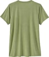 Patagonia + W's Cap Cool Daily Graphic Shirt Ridge Rise Stripe Salvia Green X-Dye - 3