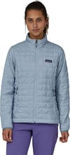 Patagonia + W's Nano Puff Jkt Steam Blue