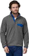 Patagonia + M's LW Synch Snap-T P/O Nickel w/Passage Blue