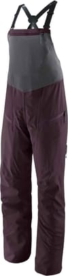 W's Snowdrifter Bibs Obsidian Plum + Patagonia