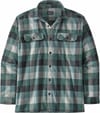 M's L/S Organic Cotton MW Fjord Flannel Shirt Guides Nouveau Green + Patagonia