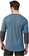 Patagonia + M's Merino Blend 3/4 Sleeve Bike Jersey Utility Blue - 3