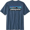 Patagonia + M's P-6 Logo Responsibili-Tee Utility Blue - 3