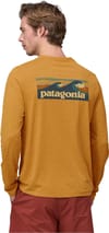Patagonia + M's L/S Cap Cool Daily Graphic Shirt Pufferfish Gold X-Dye - 5