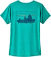 Patagonia + W's Cap Cool Daily Graphic Shirt 73 Skyline Subtidal Blue X-Dye - 3
