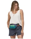 Patagonia + Ultralight Black Hole Mini Hip Pack Patchwork Subtidal Blue