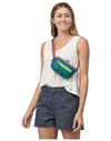 Patagonia + Ultralight Black Hole Mini Hip Pack Patchwork Subtidal Blue - 3