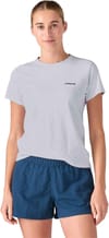 Patagonia + W's P-6 Logo Responsibili-Tee Thermal Blue - 4