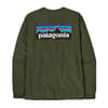 Patagonia + M's L/S P-6 Logo Responsibili-Tee Torrey Pine Green