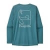 Patagonia + W's L/S Cap Cool Daily Graphic Shirt Wetland Blue X-Dye - 3