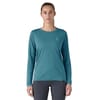 Patagonia + W's L/S Cap Cool Daily Graphic Shirt Wetland Blue X-Dye - 4
