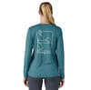 Patagonia + W's L/S Cap Cool Daily Graphic Shirt Wetland Blue X-Dye - 5