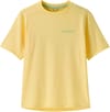 Patagonia + K's Cap SW T-Shirt Ridge Rise Moonlight: Buttercup Yellow