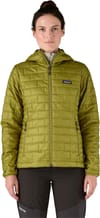 Patagonia + W's Nano Puff Hoody Graze Green