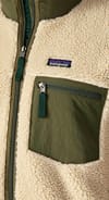 Patagonia + M's Classic Retro-X Jkt Dark Natural w/Basin Green - 6